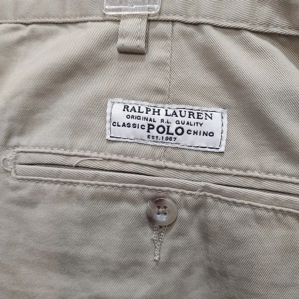 Polo Ralph Lauren The‎ Polo Chino Cotton Tan Shorts Size 40 Preppy Minimalist